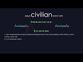 Civilian Meaning And Pronunciation | Audio Dictionary
