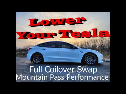Lower Your Tesla Model 3 - Mountain Pass Performance Coilover Install