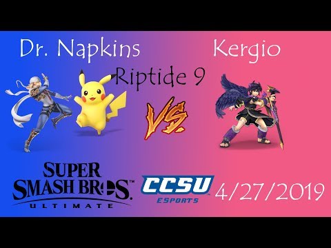 Riptide 9 CCSU Smash Ultimate - Dr. Napkins (Sheik, Pikachu) vs Kergio (Dark Pit)