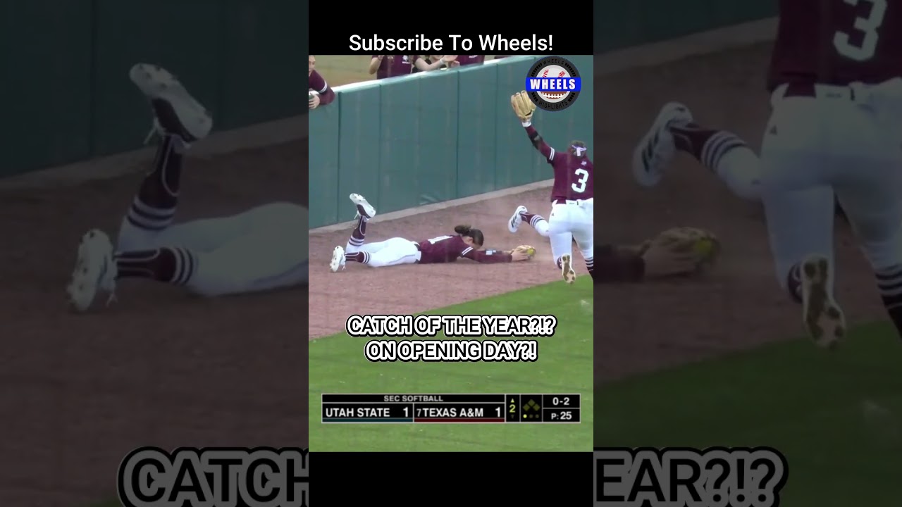 CATCH OF THE YEAR? ON OPENING DAY? | Texas A&M vs Utah State | 2025 College #Softball