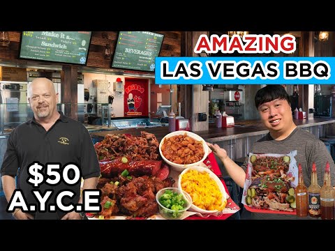 BEST AYCE BBQ In Las Vegas | Rollin Smoke BBQ | $50 All You Can Eat BBQ Heaven | Must Try 🍖