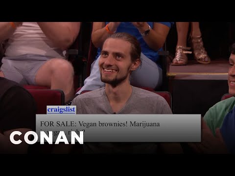 Audience Craigslist: Vegan Brownies Edition | CONAN on TBS