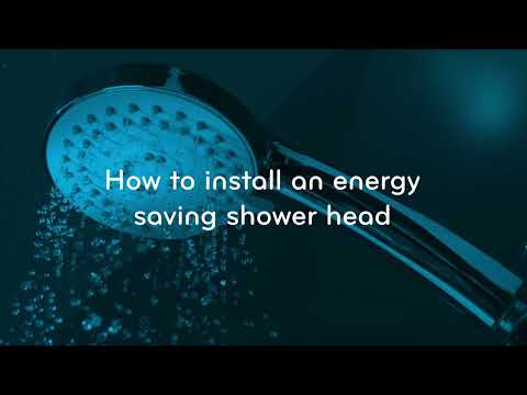 How to install an energy saving shower head