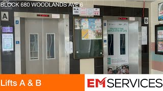HDB Block 680 Woodlands || EM Elevator