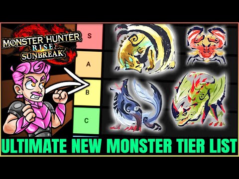 The OFFICIAL New Sunbreak Monster Tier List - Most Fun & Powerful - Monster Hunter Rise Sunbreak!