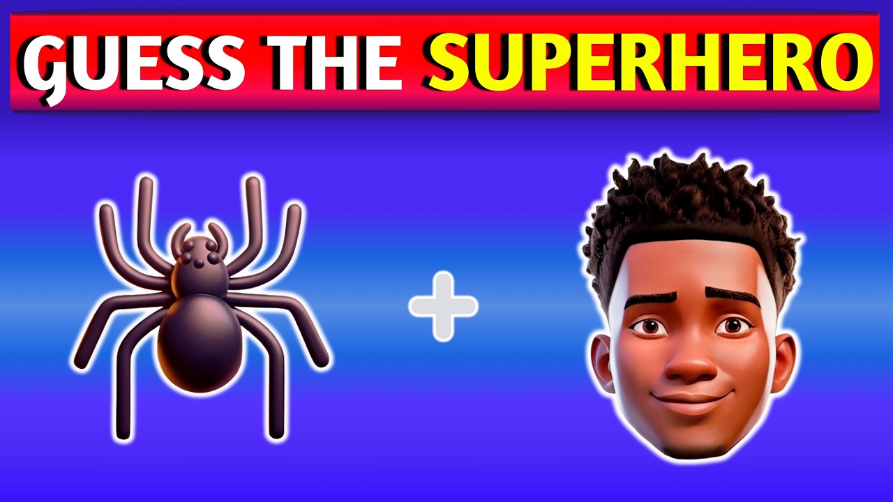 Can You Guess the SUPERHERO by Emoji? | Marvel & DC Superheroes Emoji Quiz 🦸‍♂️🦸‍♀️ | emoji quiz