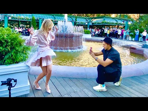 Beautiful Russian Girls. Moscow Fashion Week. June 22, 2022