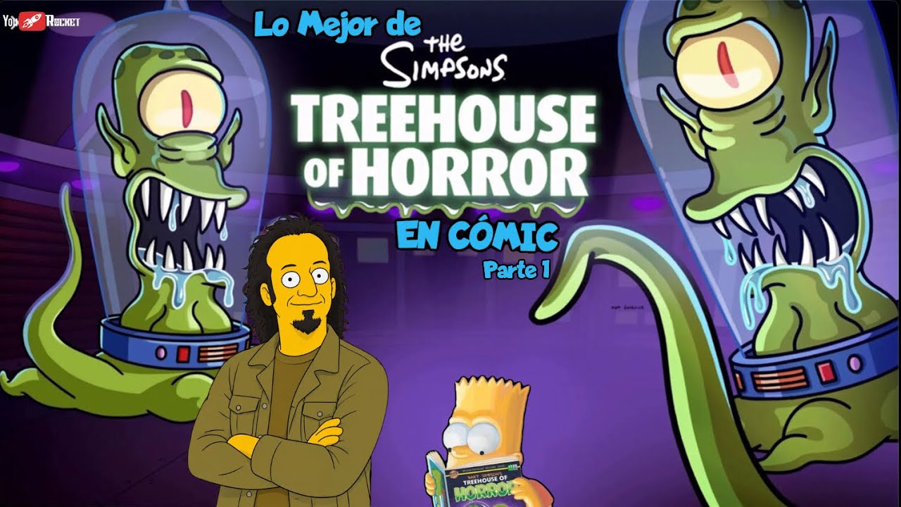 LA CASITA DEL HORROR DE LOS SIMPSON Lo mejor en los cómics THE SIMPSONS TREEHOUSE OF HORROR