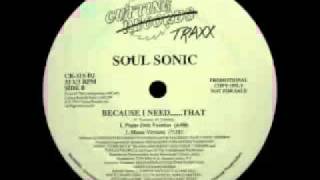 Soul Sonic - Because I Need...... That (Piano Dub Version)