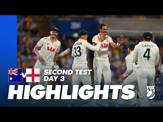 Australia vs England Highlights | Test 2, Day Three | The Ashes | Fox Cricket