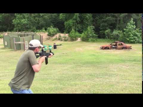 HK G36C vs steel at the 2016 Heckler & Koch Photoshoot G36 G36K
