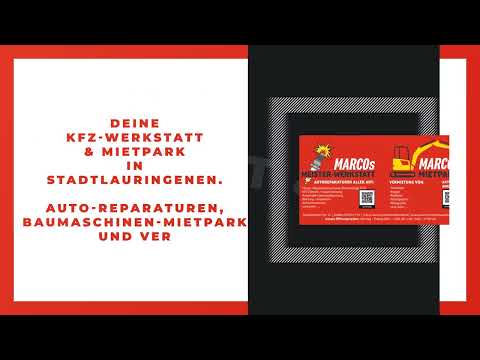 MARCOs Meisterwerkstatt & Mietpark in Stadtlauringen YouTube-Vdeominiatur 11