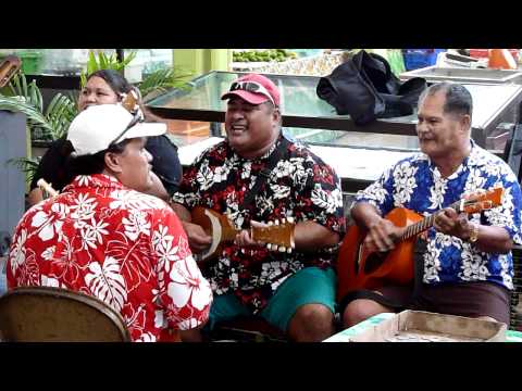 Traditional Tahiti Music at the Papeete Market