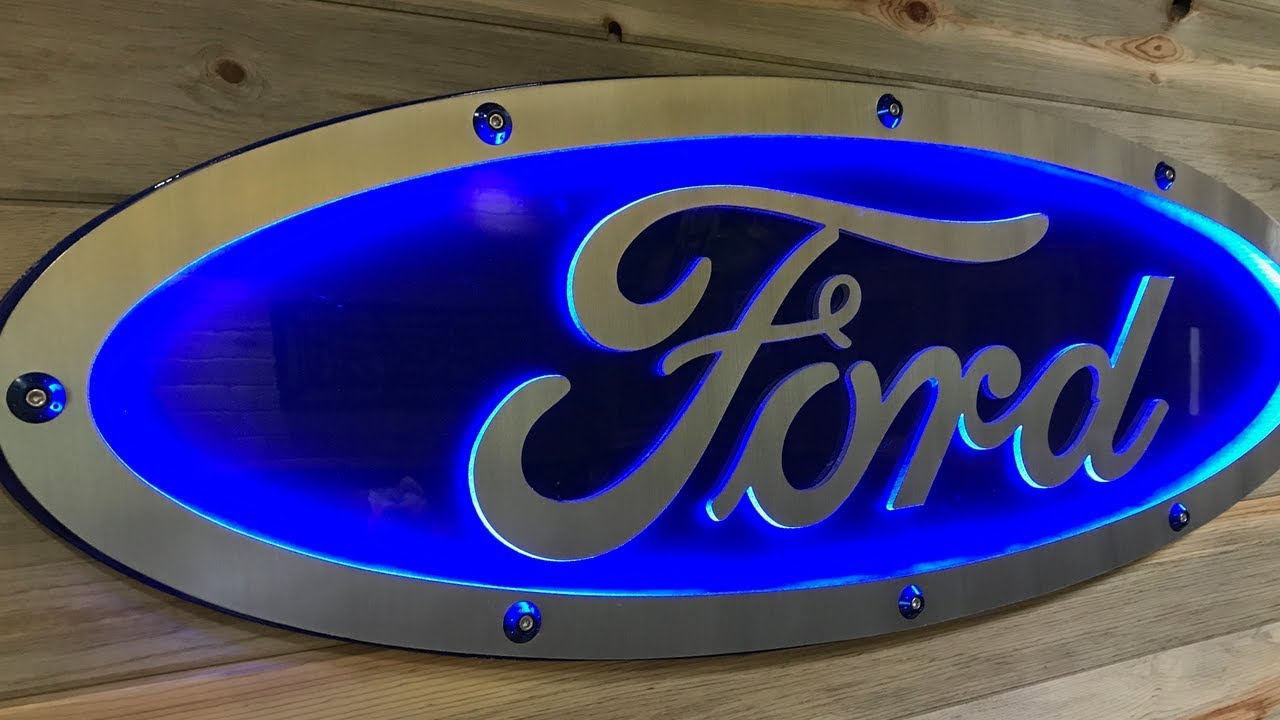 Incredible Man Cave Ideas - Aluminum Ford Blue Oval Sign!! - CNC Plasma Table