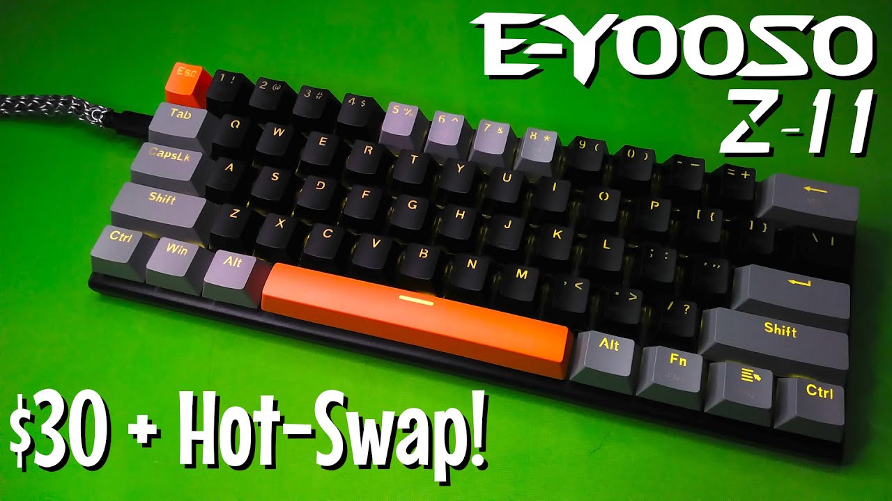E-Yooso Z-11 Hot-Swappable Keyboard | 60% Mechanical Keyboard Review | Budget Buys Ep. 73