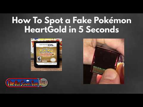 How to spot a fake Pokémon HeartGold cartridge in 5 seconds using a flashlight test