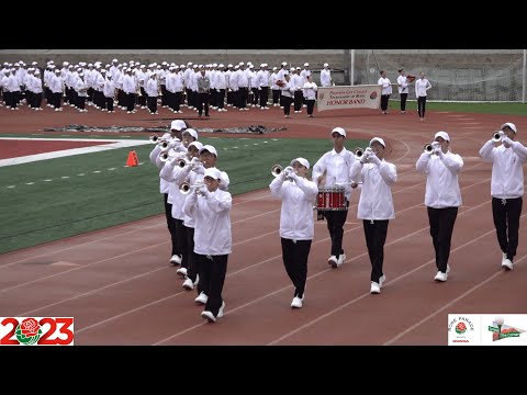 2023 PCC Tournament of Roses Honor Band & Herald Trumpets (Day 2) - Pass in Review - 2023 Bandfest