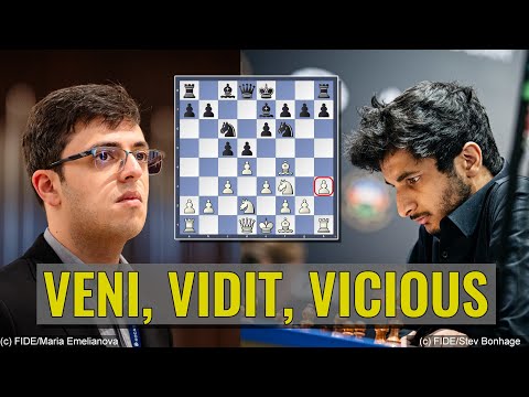 Veni, Vidit, Vicious | Nijat Abasov vs Vidit Gujrathi | FIDE World Cup 2023 Baku