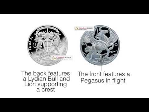 10 oz 2014 Pegasus Silver Proof Round