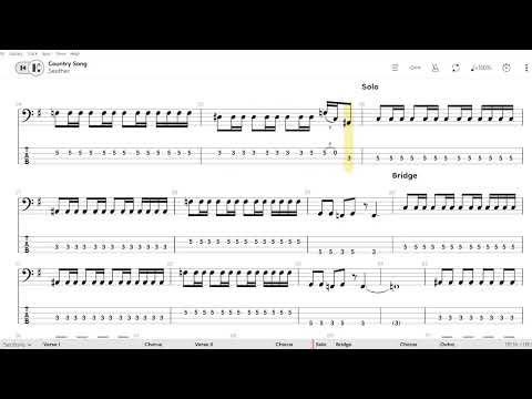 Seether - Country Song (Bass TAB)