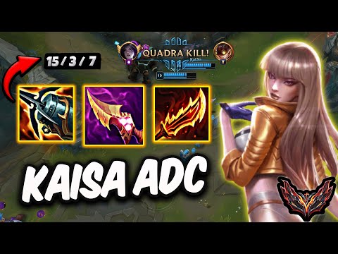 Kaisa vs Ziggs ADC ( QuadraKill ) Korea Grandmaster 767 LP | Patch 25.20