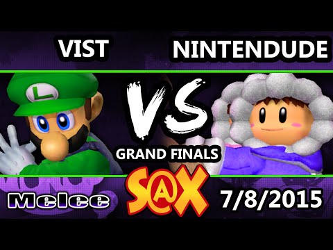 S@X 105 - VGz | Nintendude (Ice Climbers) Vs. Vist (Luigi) SSBM Grand Finals - Smash Melee