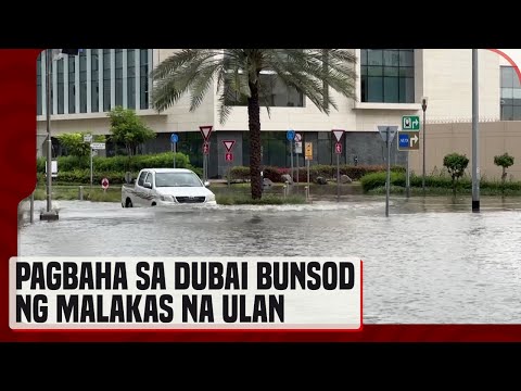 Heavy rains flood roads in Dubai