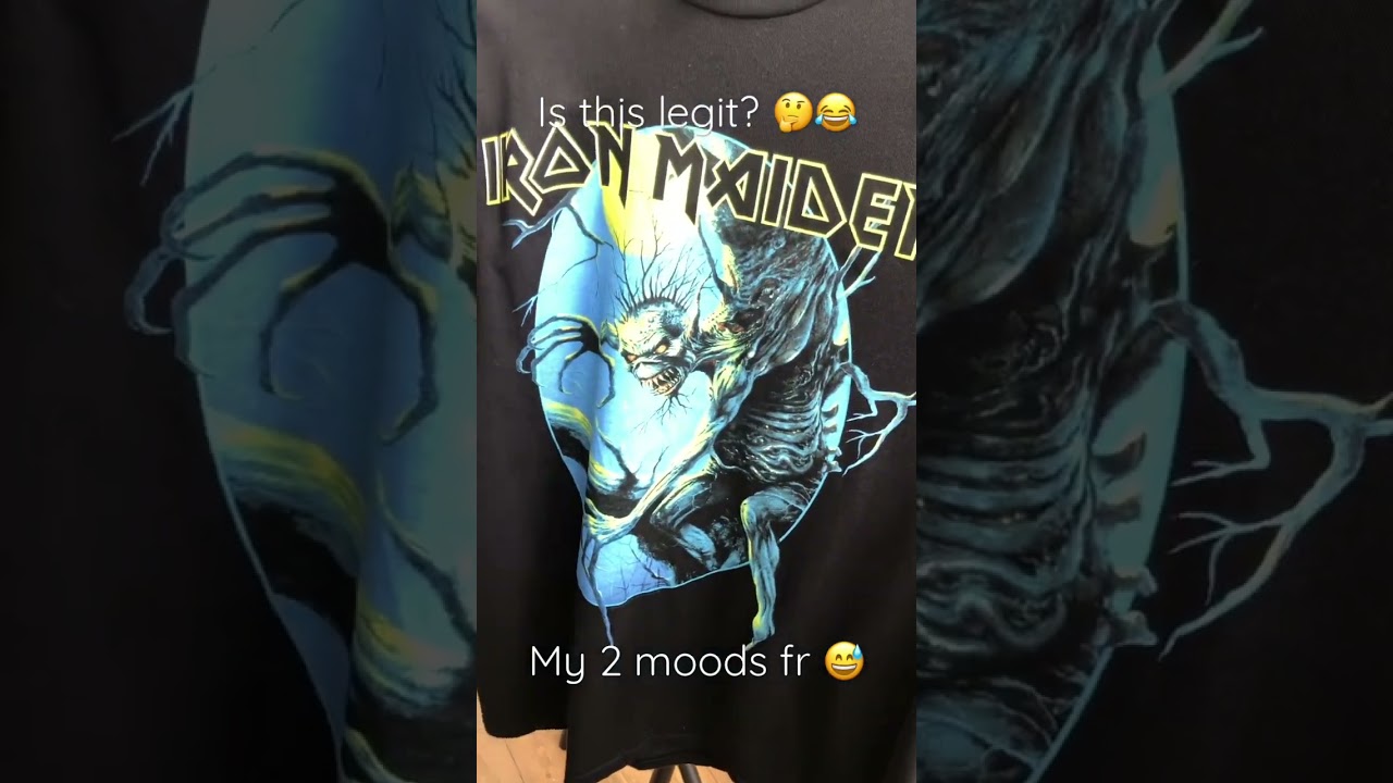 Something isn’t right with this Iron Maiden t-shirt 🤔