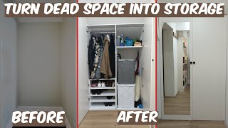 I Transformed Wasted Hallway Space Into Smart Storage | DIY Home Upgrade