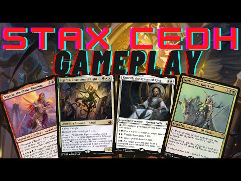 Sigarda stax master in cEDH gameplay vs Najeela vs Kenrith vs Nath