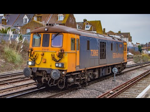 Lots of Horns and Whistles at Margate! - 73965 Des O'Brien runs light engine on 0Z11 with horn!