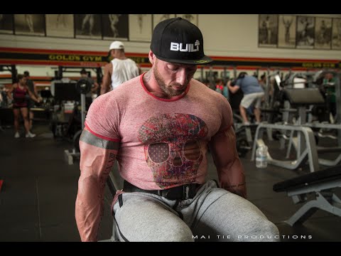 Justin Lovato trains Arms at The Mecca of Bodybuilding