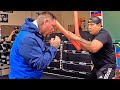 ANDY RUIZ JR CANELO LIKE DEFENSE IN WORKOUT! SHOWS WHY HE HAS FASTEST HANDS AT HEAVYWEIGHT