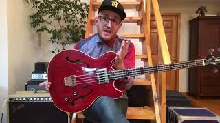 Video thumbnail for Ian - using the '66 hollow body Guild bass for "for the first time" by Eric Hutchinson
