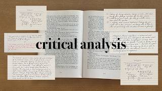 how to do critical literary analysis | English made simple