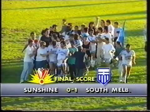 Sunshine George Cross vs South Melbourne Hellas, Round 20, 1990/1991, National Soccer League