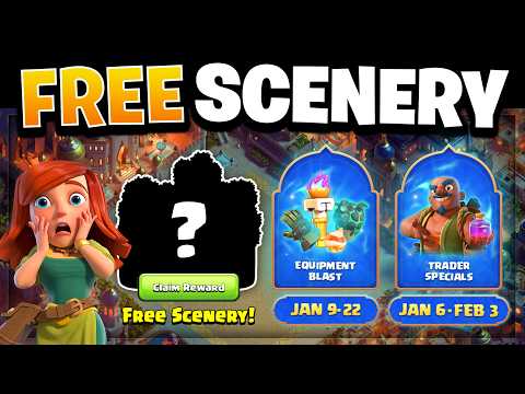 FREE Scenery & Equipment Blast! January 2026 Update & Events Explained in Clash of Clans!