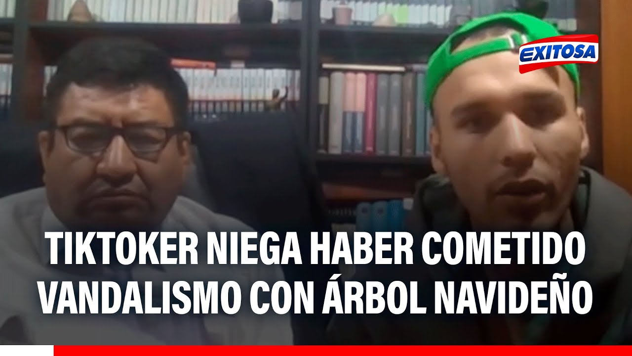 🔴🔵 Tiktoker chiclayano NIEGA VANDALISMO con polémico árbol navideño: "Fue algo espontáneo, de dolor"