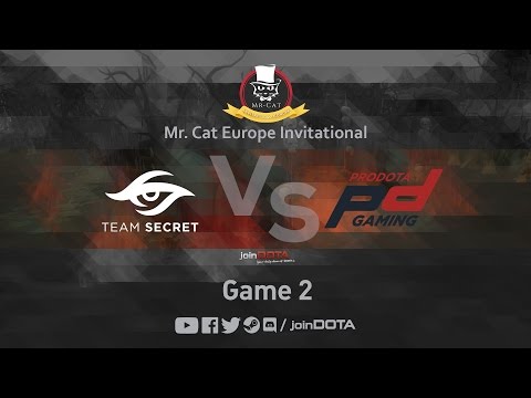 Secret vs ProDota Game 2 - Mr. Cat EU Inv. - @GarethCasts @TrentPax