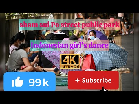 Sham sui Po market Hong kong🇭🇰 Indonesian girlfriend dance