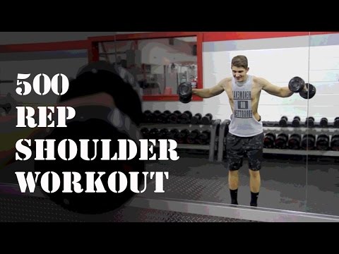 500 Rep Shoulder Workout ⎮ColdBlooded Fitness ⎮Nate Stevens