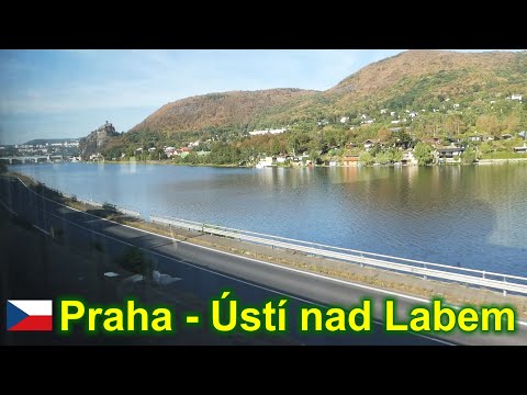 Trains in Europe, Czech railways. Riding from Praha to Ústí nad Labem (поезда в Чехии)