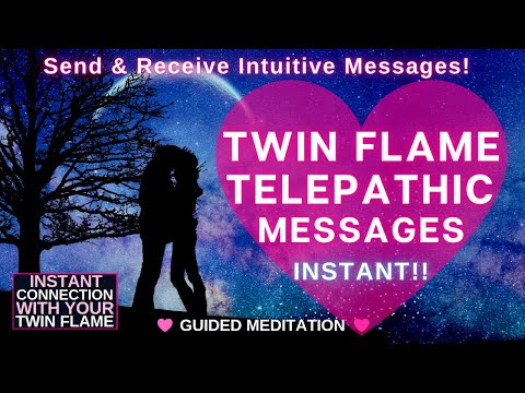 Twin Flame Reunion Meditation | Telepathic Communication with your Twin Flame  💖 POWERFUL 💖