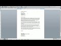 Productivity Tutorial - Writing a letter of recommendation