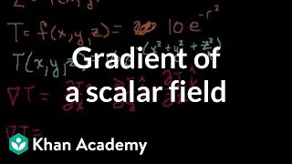 Gradient of a scalar field
