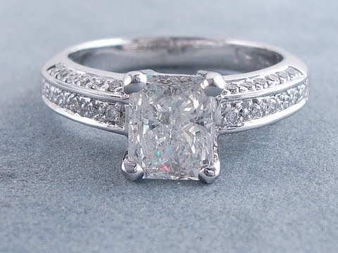2.00 ctw Radiant Cut G SI2 Diamond Engagement Ring - BigDiamondsUSA