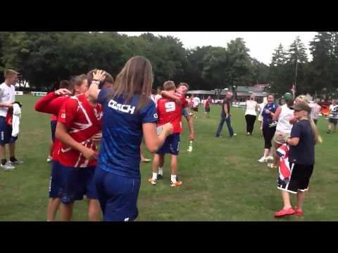 HD The winning point and celebrations GB boys under 17s