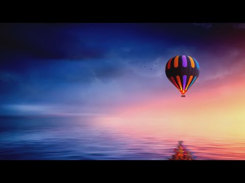 Soothing Hot Air Balloon Flight - Relaxing Aerial Views with Calm Music