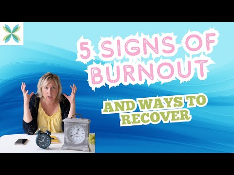 5 Signs of Burnout and Ways to Recover