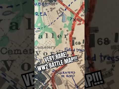 RARE WW2 BATTLE MAP OF BREMAN 1945 #history #army